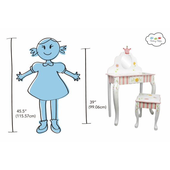 Fésülködő asztal gyerekeknek FANTASY FIELDS Princess & Frog