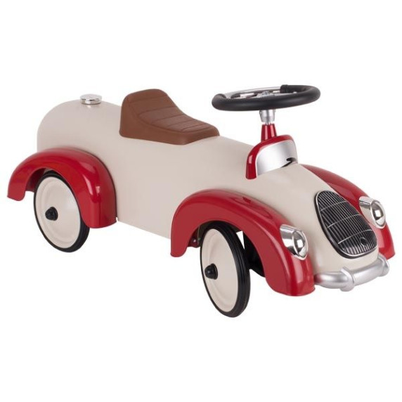 Mașină acționat cu picioarele - bej/roșu - GOKI Ride-on