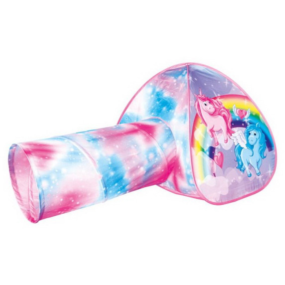 Cort de joacă pentru copii cu tunel - BINO Tent with Tunnel Unicorn