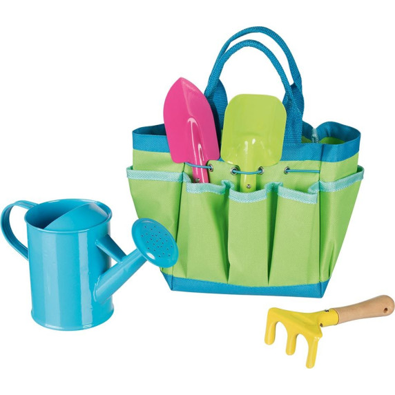 Játék kerti szerszámok táskában GOKI Garden Tools