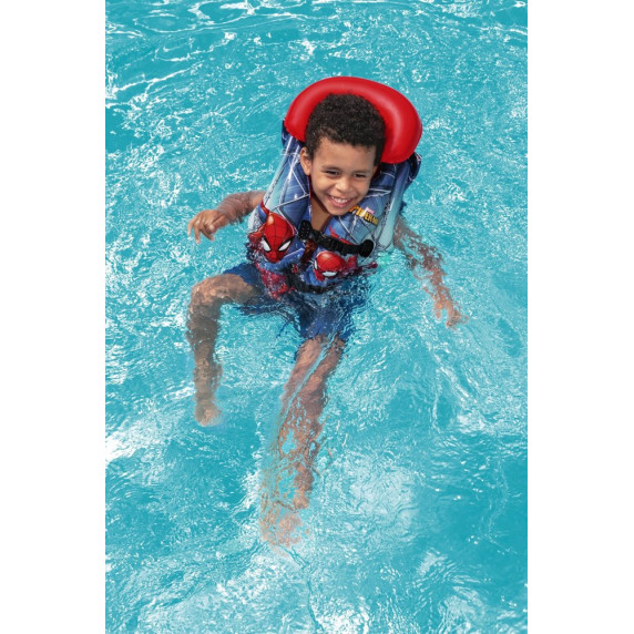 Nafukovacia záchranná vesta pre deti Spiderman BESTWAY 98014 51x46 cm