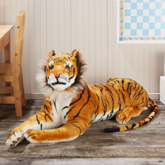 Plüss tigris fekvő Melissa&Doug TIGER GIANT STUFFED ANIMAL