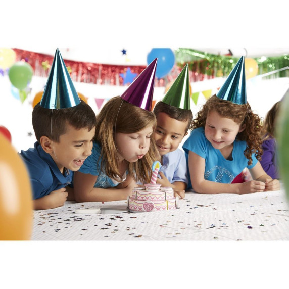 Set tort felii din lemn - MELISSA&DOUG Triple Layer Party Cake