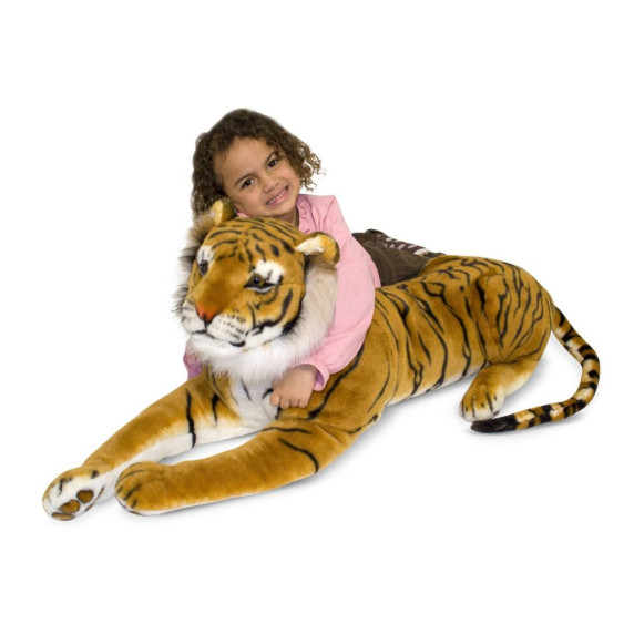 Plüss tigris fekvő Melissa&Doug TIGER GIANT STUFFED ANIMAL
