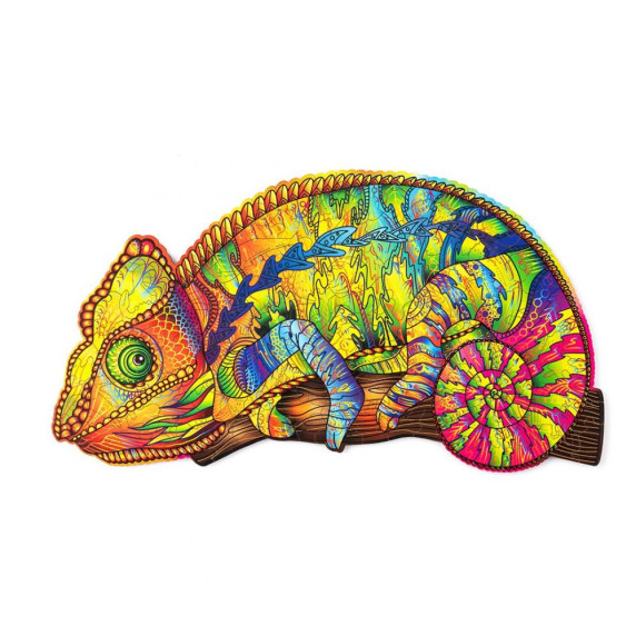 Puzzle din lemn - cameleon -WOOD TRICK