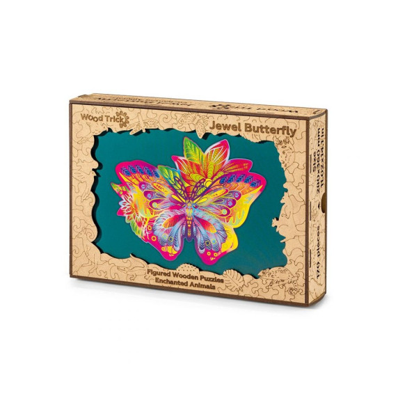 Puzzle din lemn - fluture - WOOD TRICK