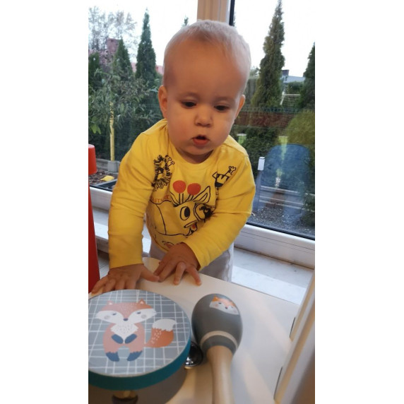 Csörgődob gyerekeknek Adam Toys - róka