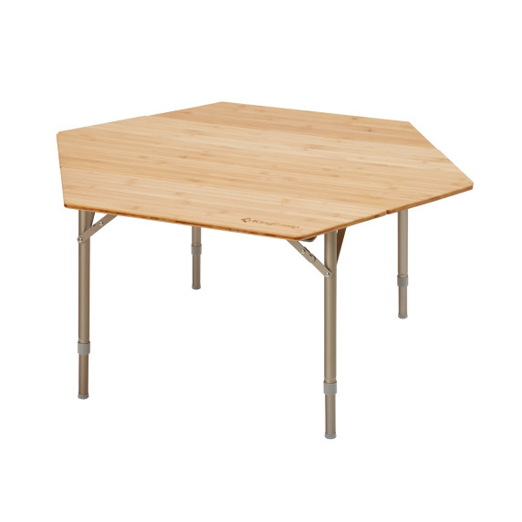 Kemping asztal KING CAMP Bamboo Color 100x100x60cm