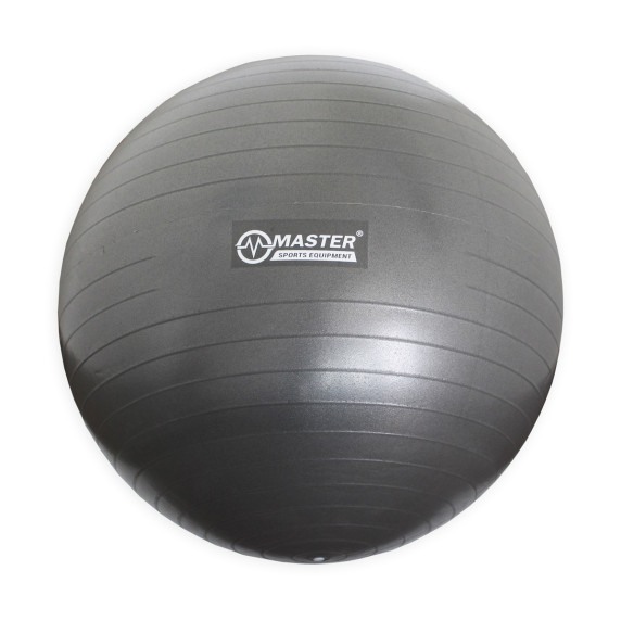 Minge gimnastică - 65 cm MASTER Super Ball - gri