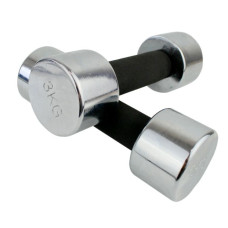 Set gantere - 2 x 3 kg - MASTER Chrom - 