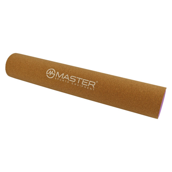 Saltea yoga - 183x61 cm - MASTER Yoga 4 mm - violet, lemn de plută