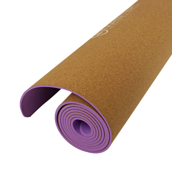 Saltea yoga - 183x61 cm - MASTER Yoga 4 mm - violet, lemn de plută