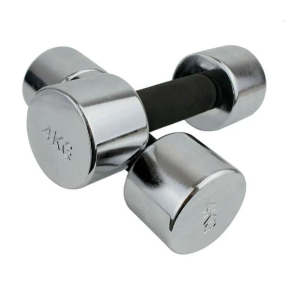 Set gantere - 2 x 4 kg - MASTER Chrom