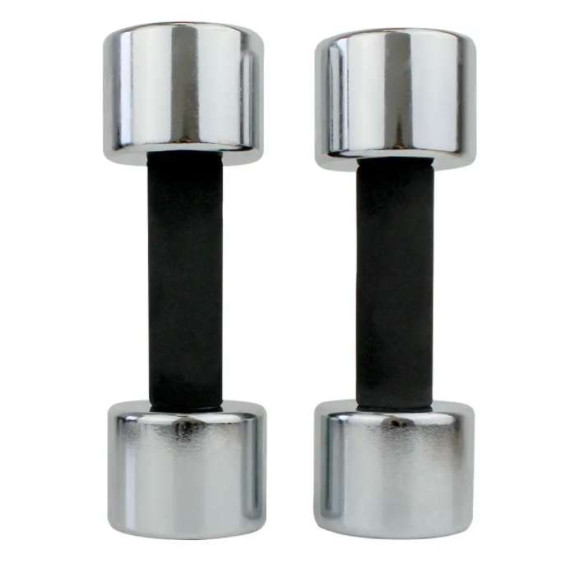 Set gantere - 2 x 4 kg - MASTER Chrom