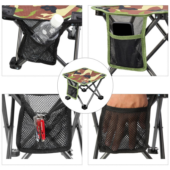 Scaun camping - KING CAMP - verde camuflaj