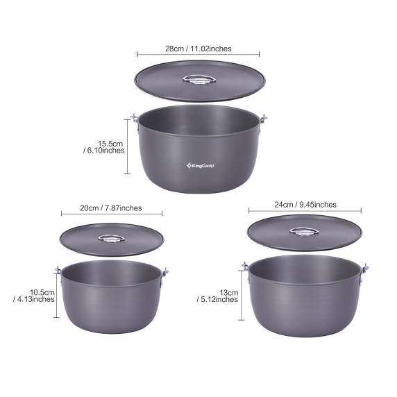 Set oale pentru camping - KING CAMP Climber IV