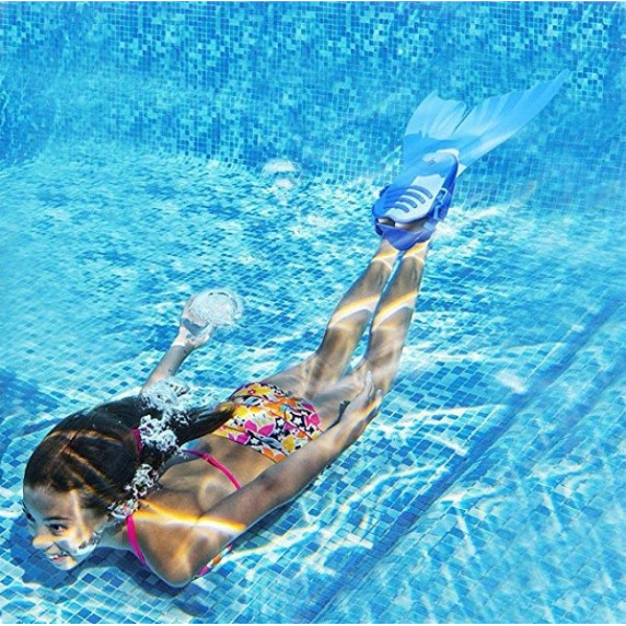 Aripioare de picioare pentru înot - albastru - MASTER Mermaid