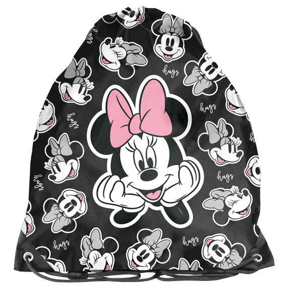 Tornazsák 38x34 cm PASO Minnie egér fekete/szürke +