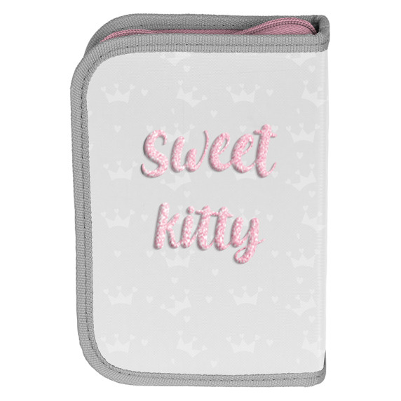 Töltött tolltartó kihajtható fülekkel PASO Sweet Kitty Cicás