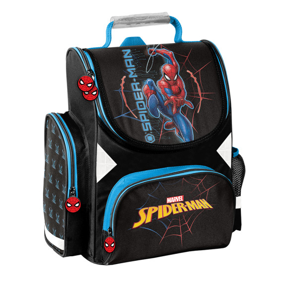 Školská taška 36 x 28 x 15 cm PASO Spiderman - čierna/modrá