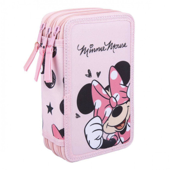 Školský peračník trojposchodový s príslušenstvom Minnie Mouse