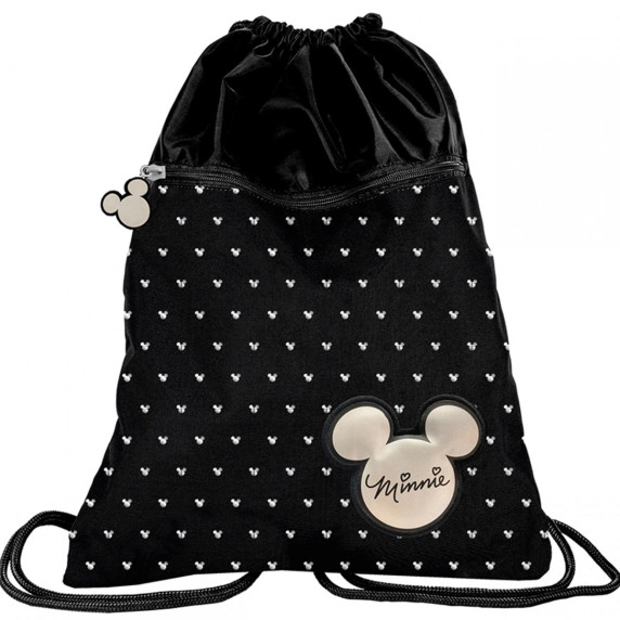 Iskolai szett PASO Minnie egér fekete - iskolatáska, tornazsák, tolltartó 