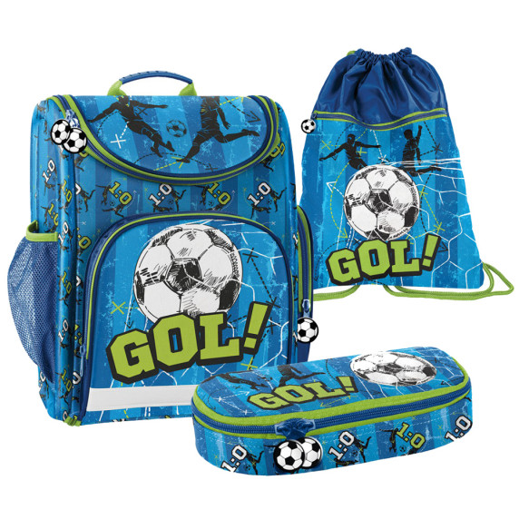 Školský set PASO GOL! - školská taška, peračník, vak na telocvik