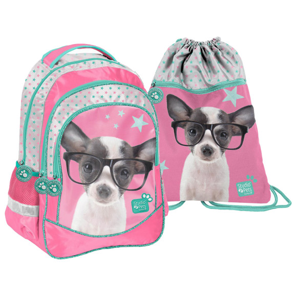 Set ghiozdan - PASO Studio Pets - ghiozdan și sac de sport