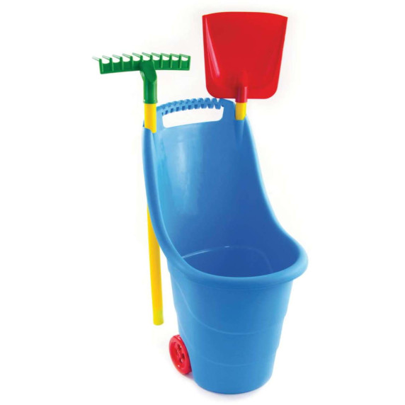 Húzható kertészeti kiskocsi gyerekeknek szerszámokkal Inlea4Fun