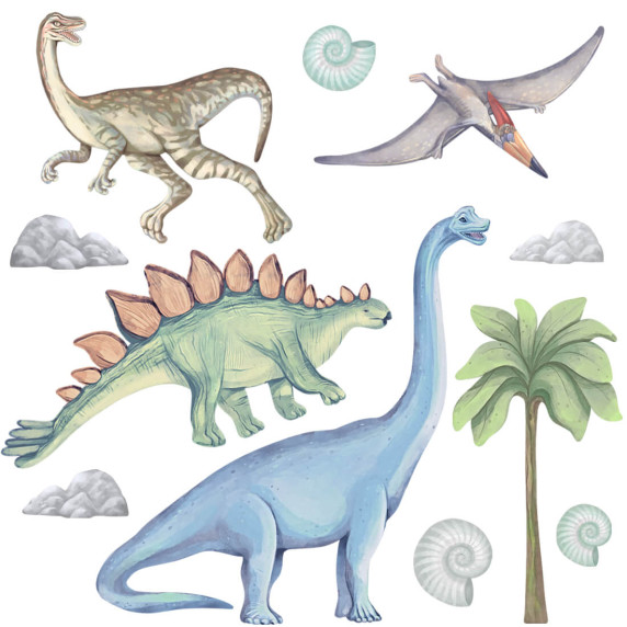 Autocolant perete - dinozauri - DINOSAURS II 