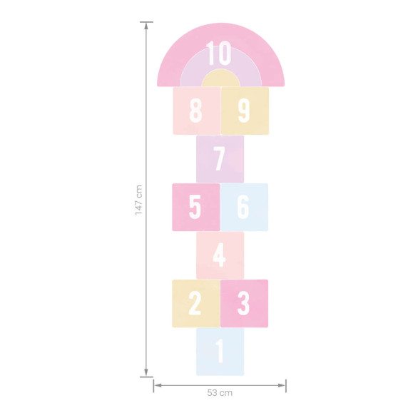 Padlómatrica HOPSCOTCH - Ugróiskola rózsaszín
