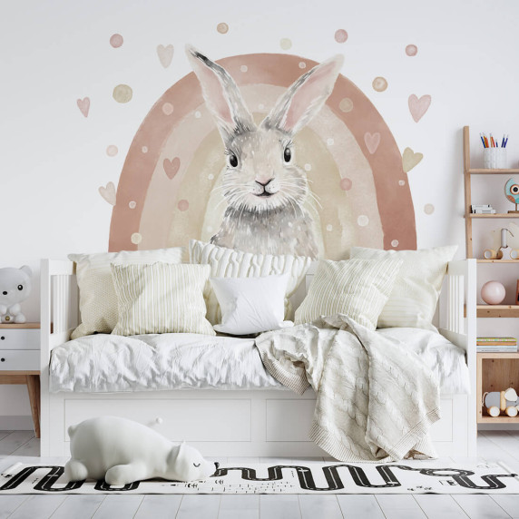 Autocolant perete - iepuraș -ANIMALS Bunny 