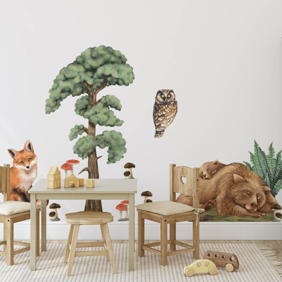 Autocolant perete FOREST ANIMALS I - animale de pădure