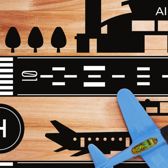Autocolant podea - aeroport - AIRPORT