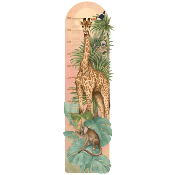 Autocolant perete - safari - HEIGHT MEASURE