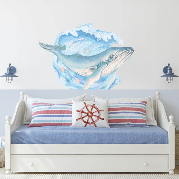 Autocolant perete - balenă - UNDERWATER WORLD Whale 