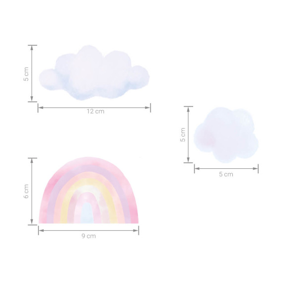 Falmatrica MINI RAINBOWS - Kis szivárványok - rózsaszín