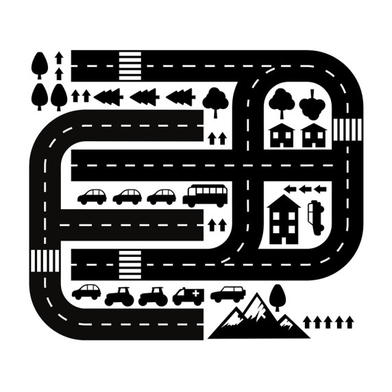 Padlómatrica RACE COURSE - Autópálya