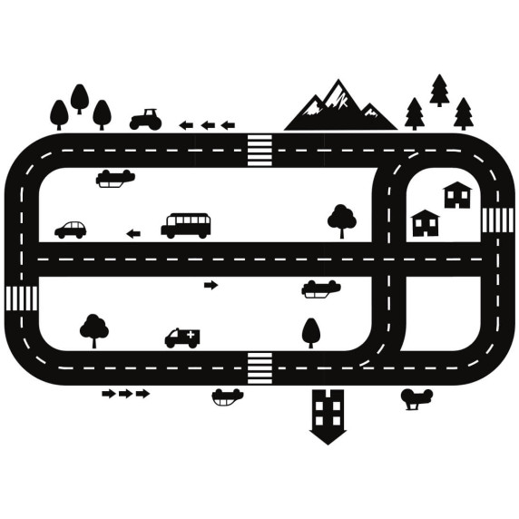 Padlómatrica RACE COURSE - Autópálya
