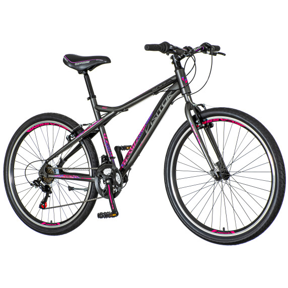 Dámsky horský bicykel AURORA 26"/18" AUR 266 - sivo-fialovo-ružový