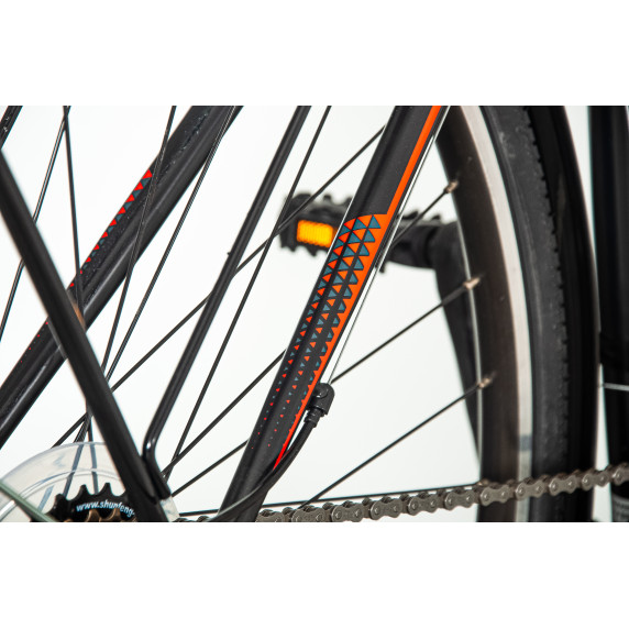 Pánsky horský bicykel Explorer Classic  28"/21" QES282S - čierno/oranžový