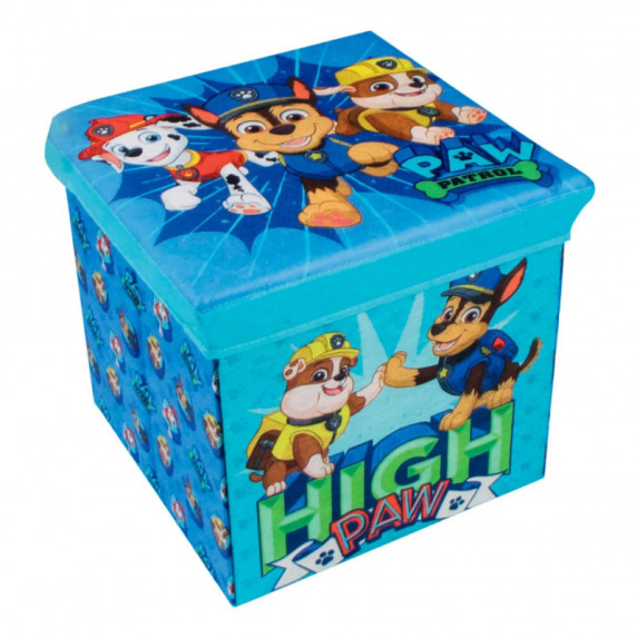 Úložný box na hračky a taburetka Paw Patrol
