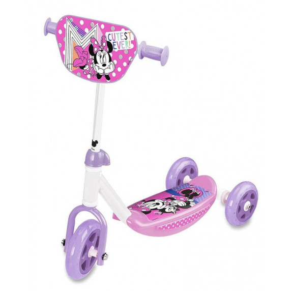 Háromkerekű roller Minnie, magasságilag állítható kormánnyal csúszásmentes