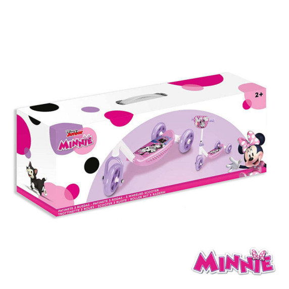 Háromkerekű roller Minnie, magasságilag állítható kormánnyal csúszásmentes