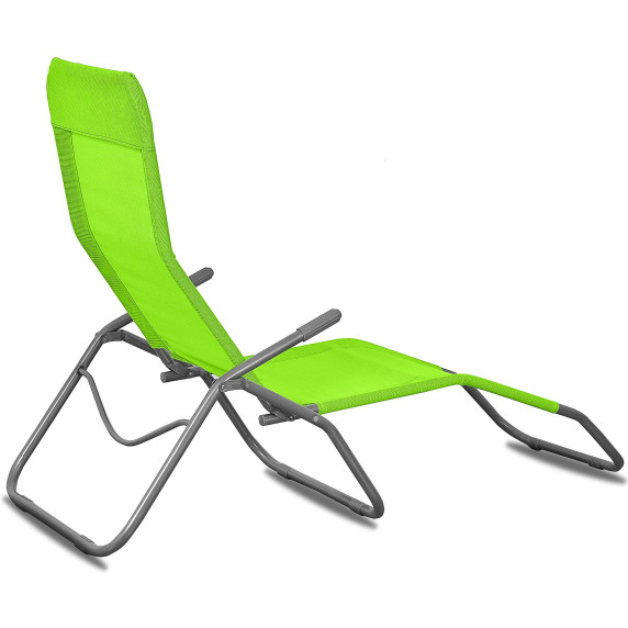 Záhradné lehátko AGA SIESTA MC372171LG/MR4250-LightGreen - svetlozelené