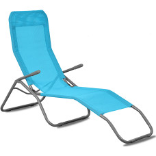 Șezlong plajă - turcuaz - Aga SIESTA MC372171P/MR4250-LightBlue - 
