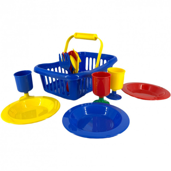 Set cu coș de cumpărături pentru copii - Dohány