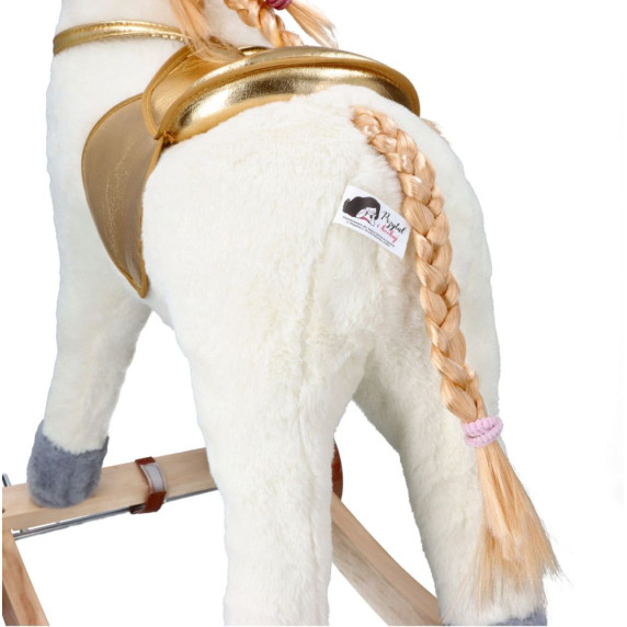 Hintaló kerekekkel ADAM TOYS Unicorn Gold - Unikornis