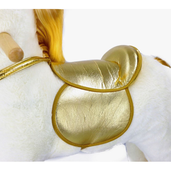 Hintaló kerekekkel ADAM TOYS Unicorn Gold - Unikornis