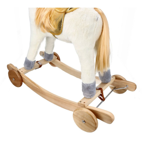 Hintaló kerekekkel ADAM TOYS Unicorn Gold - Unikornis